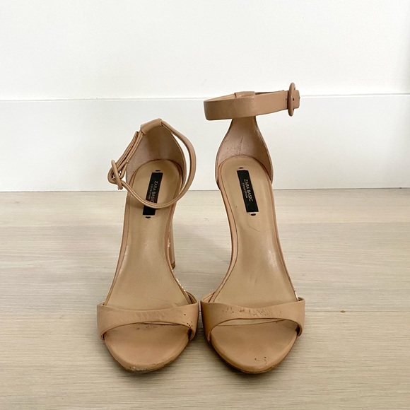 Zara Basics Nude Strappy Hheel - Picture 4 of 4